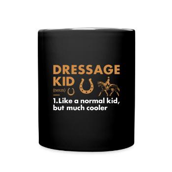 Rider Kid Definition Dressage - Full Colour Mug - black - Front