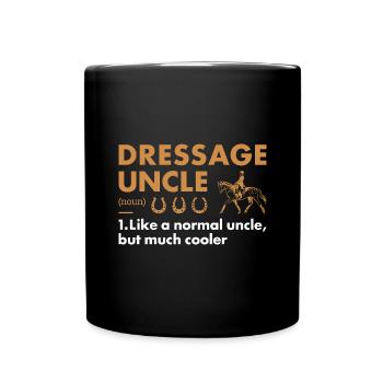 Cavalier Oncle Définition Dressage - Mug uni - noir - Devant