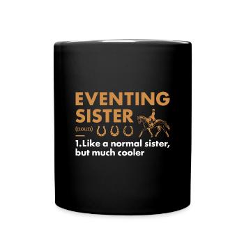 Rider Sister Definition Eventing - Tasse einfarbig - Schwarz - Vorne