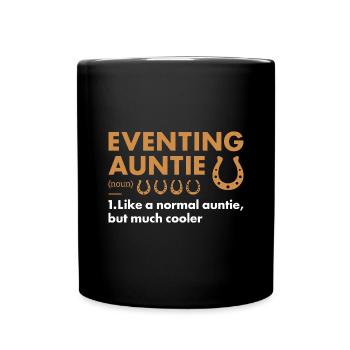 Rider Auntie Definition Eventing - Full Colour Mug - black - Front