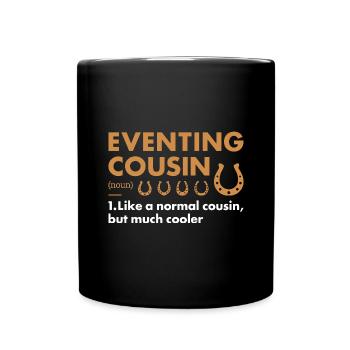 Rider Cousin Definition Eventing - Tasse einfarbig - Schwarz - Vorne