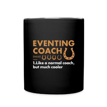 Rider Coach Definition Eventing - Tasse einfarbig - Schwarz - Vorne