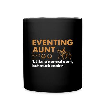 Rider Aunt Definition Eventing - Tasse einfarbig - Schwarz - Vorne