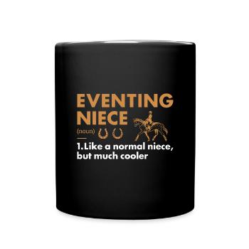Rider Niece Definition Eventing - Full Colour Mug - black - Front
