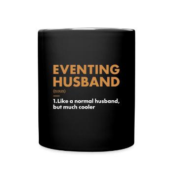 Rider Husband Definition Eventing - Full Colour Mug - black - Front
