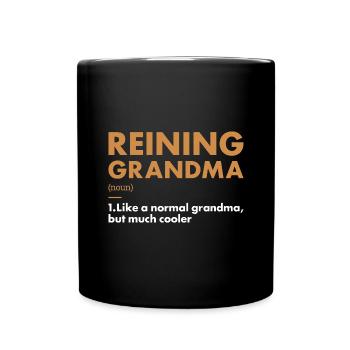 Pure Grandma Definition Reining - Full Colour Mug - black - Front