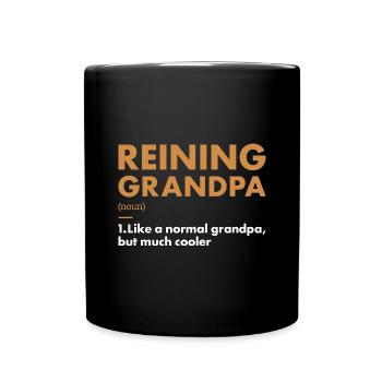 Pure Grandpa Definition Reining - Full Colour Mug - black - Front