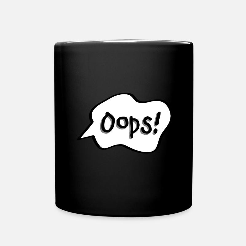 Oups! - Mug uni - noir