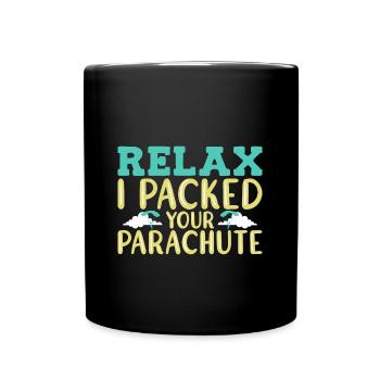 Parachutistes parachutistes parachutés - Mug uni - noir - Devant