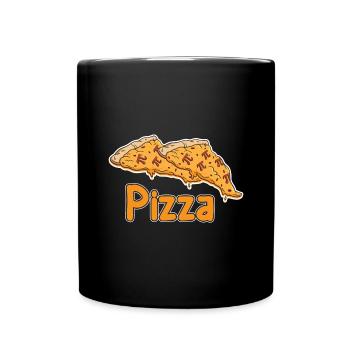 Math Pizza Pi - Tasse einfarbig - Schwarz - Vorne