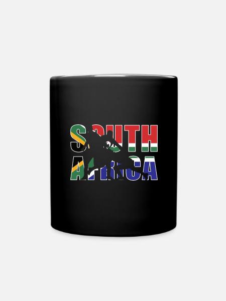 South Africa Rugby - Tasse einfarbig - Schwarz