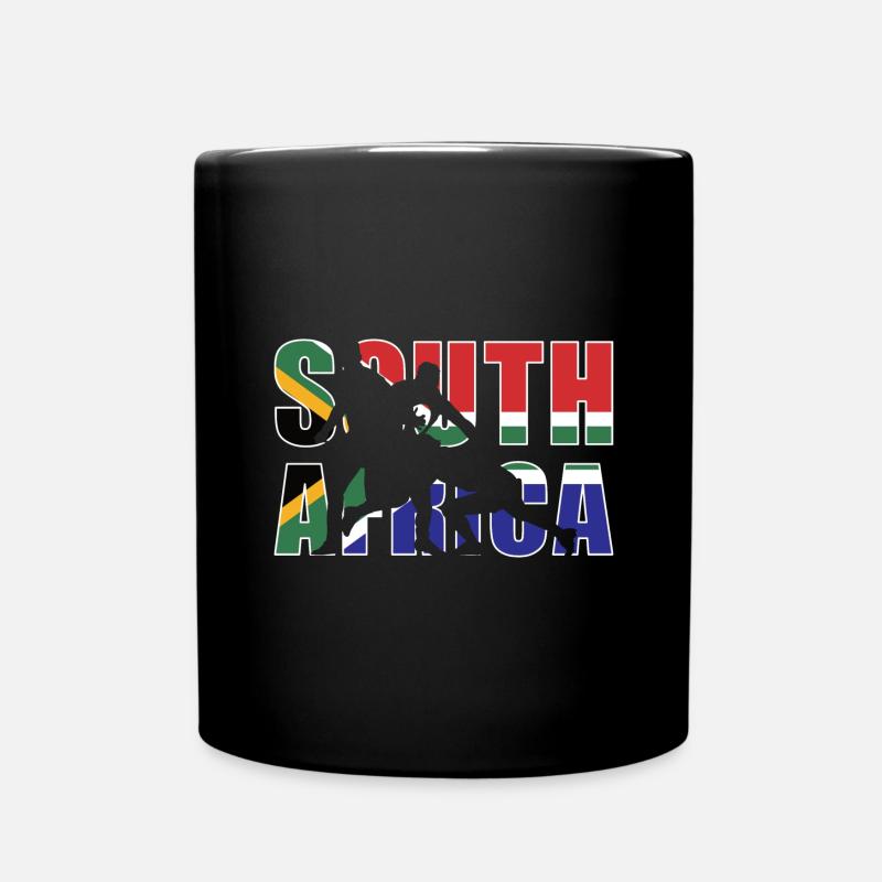 South Africa Rugby - Full Colour Mug - black
