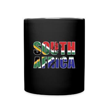 Afrique du Sud Rugby - Mug uni - noir - Devant