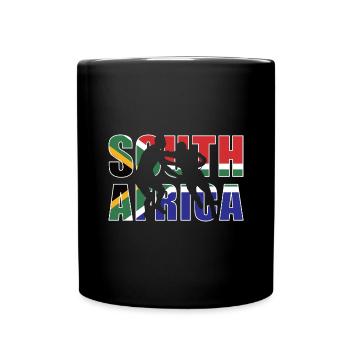 Afrique du Sud Rugby - Mug uni - noir - Devant