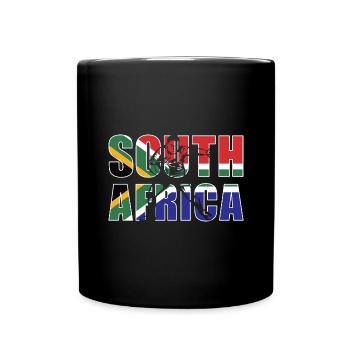 Afrique du Sud Rugby - Mug uni - noir - Devant