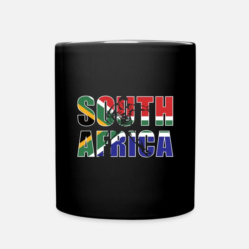 South Africa Rugby - Tasse einfarbig - Schwarz