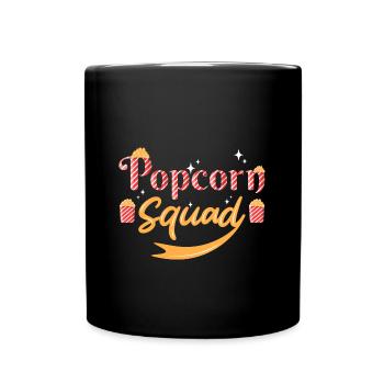 Popcorn - Tasse einfarbig - Schwarz - Vorne