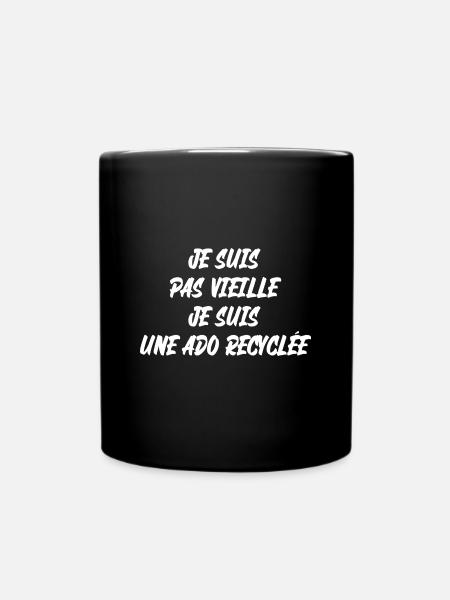 je suis pas vieille - Mug uni - noir