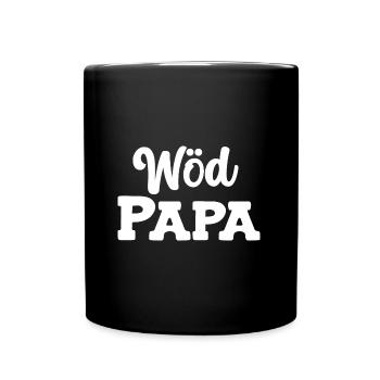 Wöd Papa Toller Papa Österreich Vatertag Vater - Tasse einfarbig - Schwarz - Vorne