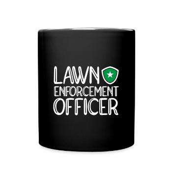 Lawn Mowing Lawn Mower Gardener - Full Colour Mug - black - Front