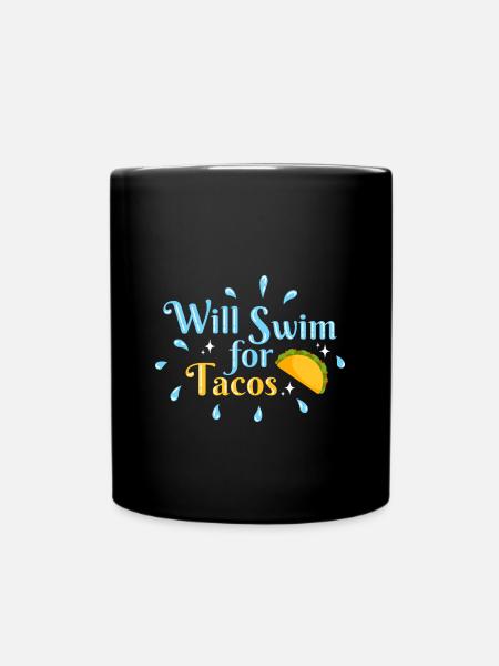 Schwimmen Schwimmer - Tasse einfarbig - Schwarz