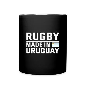 Rugby fabriqué à partir de Uruguay Rugby - Mug uni - noir - Devant