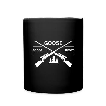 Geese Hunter Goose Scoot Shoot Goose Hunting - Full Colour Mug - black - Front