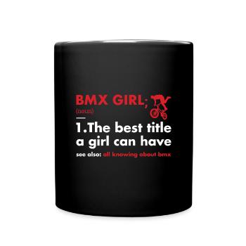 Sport Fille Définition BMX - Mug uni - noir - Devant