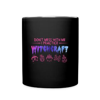 Hexerei - Tasse einfarbig - Schwarz - Vorne