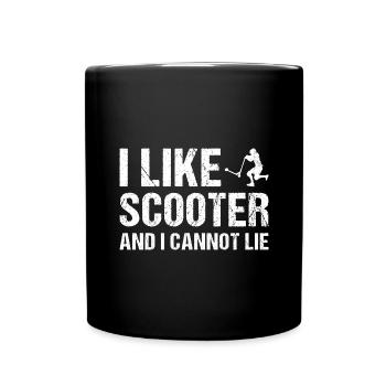 Sport I Like Scooter And I Cannot Lie Scooter - Full Colour Mug - black - Front