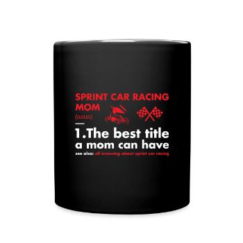 Sport Mom Définition Sprint Car Racing - Mug uni - noir - Devant