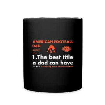 Sport Dad Définition Football américain - Mug uni - noir - Devant