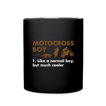 Sport Boy Definition Motocross - Full Colour Mug - black - Front