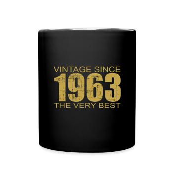 60th birthday Vintage since 1963 the very best - Full Colour Mug - black - Front