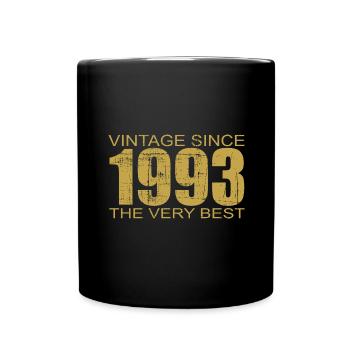 30th birthday Vintage since 1993 the very best - Full Colour Mug - black - Front