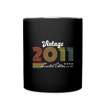 Geburtstag Vintage 2011 Limited Edition - 2011 - Tasse einfarbig - Schwarz - Vorne