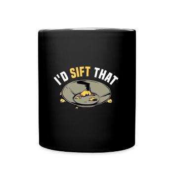 Passe-temps orpaillage | Idée cadeau d’or minier d’or - Mug uni - noir - Devant