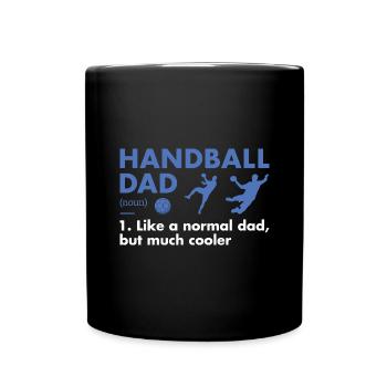 Sport Dad Definition Handball - Tasse einfarbig - Schwarz - Vorne