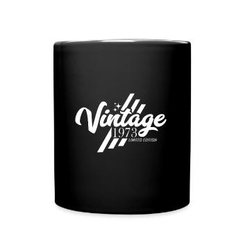 Vintage 1973 Geburtstag Sprüche - Tasse einfarbig - Schwarz - Vorne