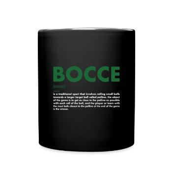 Sport Definition Bocce - Tasse einfarbig - Schwarz - Vorne