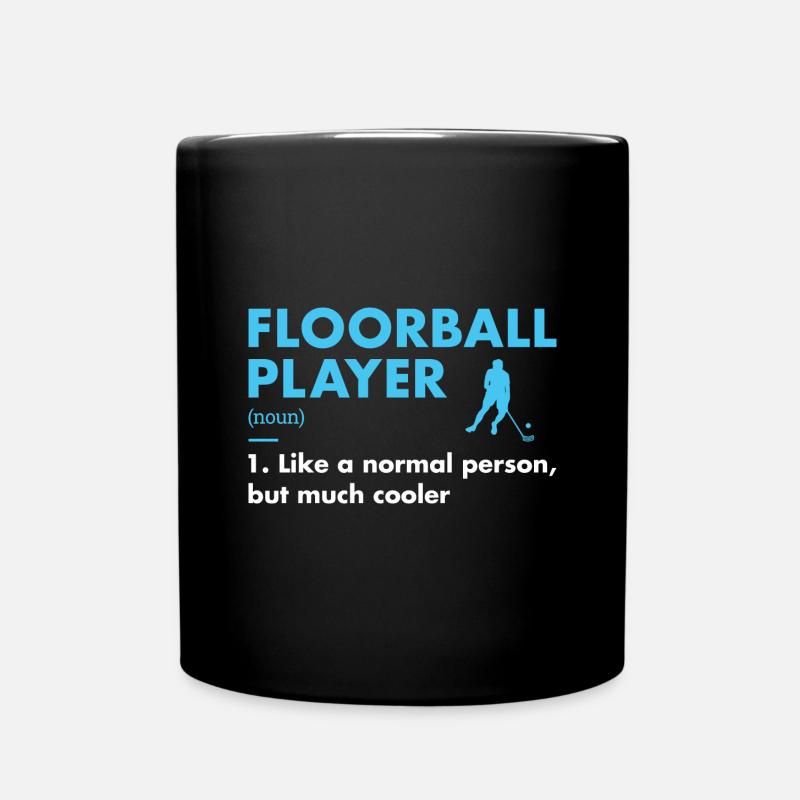 Sport Player Definition Floorball - Tasse einfarbig - Schwarz