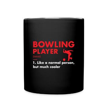 Définition du joueur de sport Bowling - Mug uni - noir - Devant