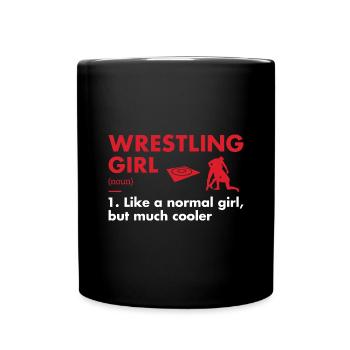 Sport Girl Definition Wrestling - Mug uni - noir - Devant