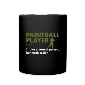 Définition du joueur de sport Paintball - Mug uni - noir - Devant