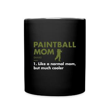 Sport Maman Définition Paintball - Mug uni - noir - Devant