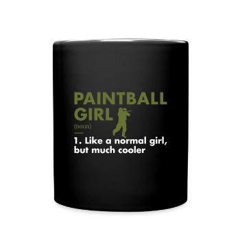 Sport Girl Définition Paintball - Mug uni - noir - Devant