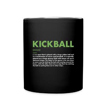 Définition du sport Kickball - Mug uni - noir - Devant