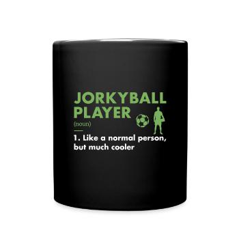 Sport Player Definition Jorkyball - Full Colour Mug - black - Front