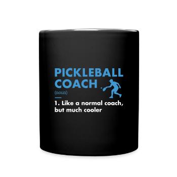 Sport Coach Definition Pickleball - Tasse einfarbig - Schwarz - Vorne