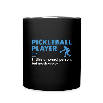 Définition du joueur de sport Pickleball - Mug uni - noir - Devant